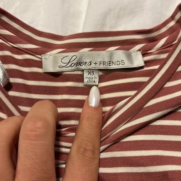 Lovers+ and friends stripped cropped tie top size XS - Picture 4 of 7